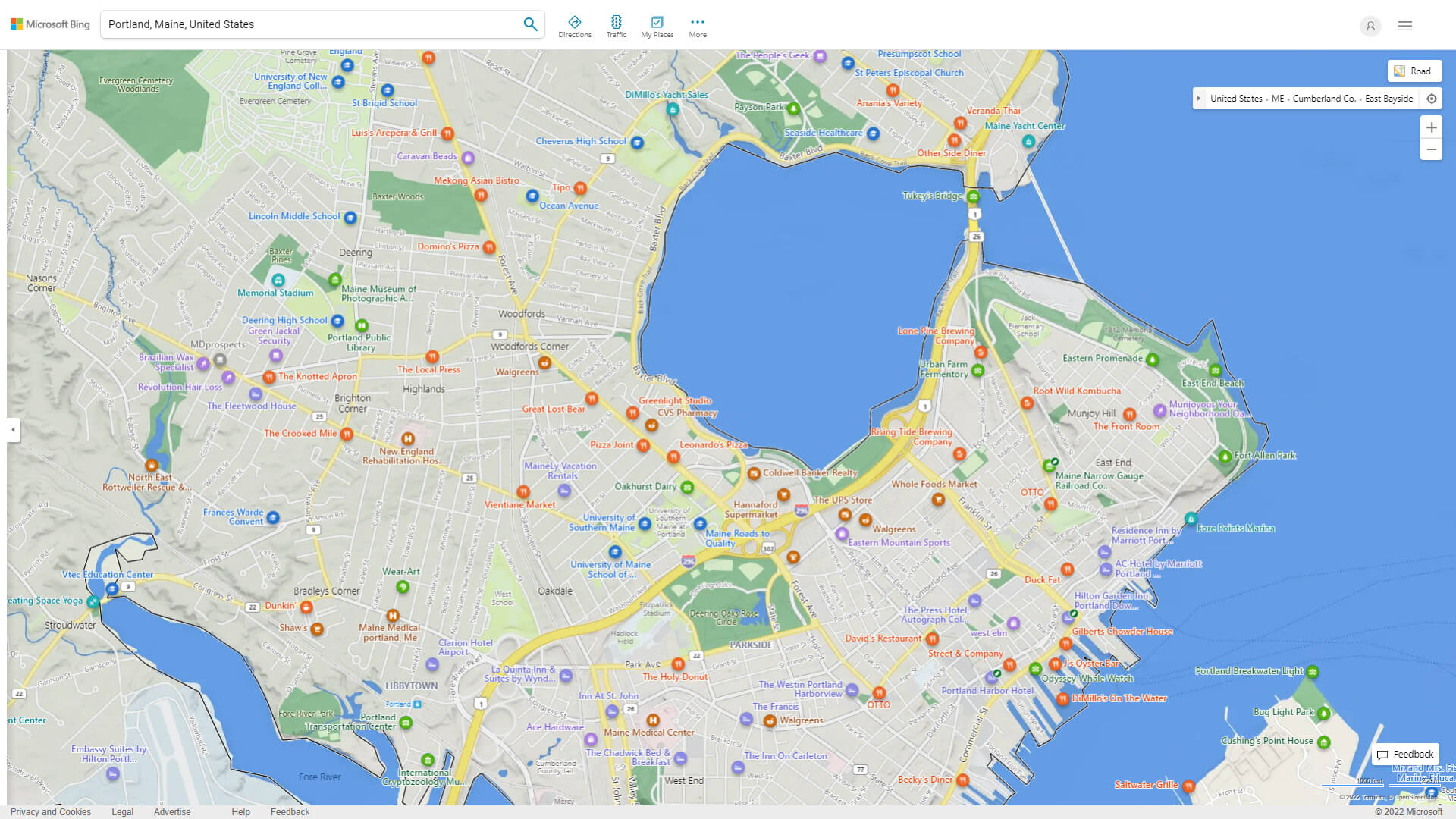 Portland Detailed Map